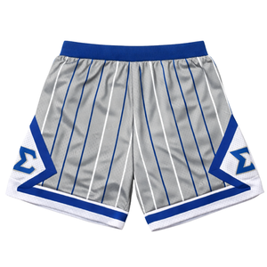 Pantalones Cortos de Baloncesto de Malla Gruesa con Rayas Grises Phi Beta Sigma para Hombre, Transpirables, Ajuste Atlético, Ropa Deportiva de Fraternidad Griega - Product Image 5