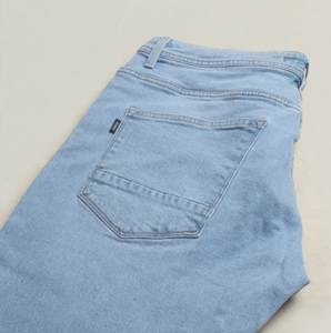 Shorts en jean décontractés pour hommes, légers et respirants, taille haute, avec couleur et logo personnalisables - Product Image 4