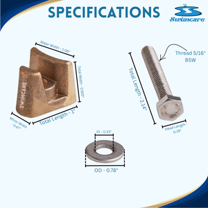 ชุดประกอบฐานยึดบันไดสระว่ายน้ำ - ชุดติดตั้งบันไดแบบปลอดภัย - Product Image 2