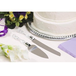 Premium Celebration Cake Duo – Designer Knife & Server <b>Set</b> for Stylish Dessert Displays - Product Image 2