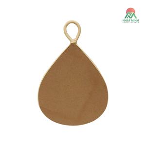 Cloud-shaped Teardrop Design Wooden Wall <b>Mirror</b> 10" X 14.75" Art Deco Home Decoration & Bedroom <b>Makeup</b> <b>Mirror</b> Eco-Friendly - Product Image 2