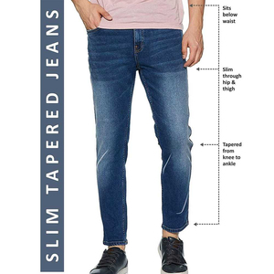 Pantalones Vaqueros de Mezclilla de Alta Calidad con Diseño Único para Hombre, Diseño de Color Desgastado, Servicio OEM - Product Image 5