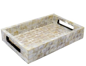 ถาดเสิร์ฟไม้ลายไม้ประดับมุกแบบสั่งทำพิเศษสำหรับภาชนะใส่อาหาร โรงแรม ร้านอาหาร ของตกแต่ง อาหารจานด่วน - Product Image 2