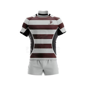 Uniforme de Rugby Transpirable de Alta Calidad para Hombre, Servicio OEM Personalizado, 100% Poliéster, Fabricante de Pakistán, Colores y Tallas Personalizadas - Product Image 2