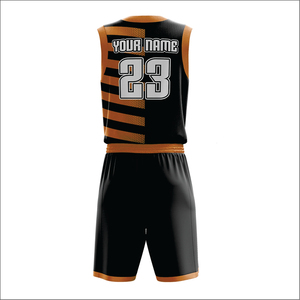 ชุดบาสเก็ตบอลแบบยูนิเซ็กซ์ เสื้อและกางเกงขาสั้นสั่งทำพิเศษ ชุดกีฬา โพลีเอสเตอร์ 100% สำหรับผู้ใหญ่ พิมพ์ชื่อทีม ชื่อผู้เล่นด้านหน้า แห้งเร็ว - Product Image 5