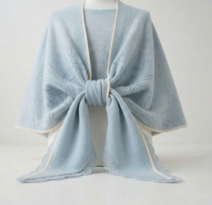 Poncho châle asymétrique en tricot pour femme, style streetwear automne-hiver, couleur unie, cape cardigan à boucle, écharpe enveloppante à ouverture frontale - Product Image 3