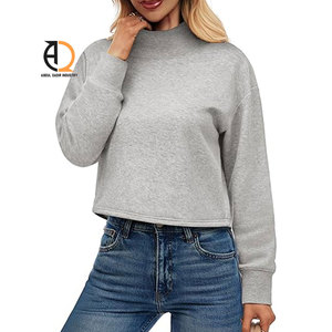Sudadera corta de lana para mujer, estilo casual y urbano - Product Image 2