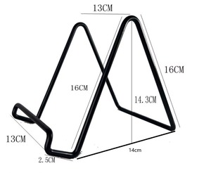 Home Decor Living Room Indoor Tabletop Durable Design Minimalist Metal Geometric <b>Easel</b> Stand - Product Image 4