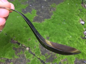 Cuchara Rústica de Cuerno de Búfalo Hecha a Mano, Ecológica, Accesorio de Vajilla para Cocina y Comedor, Utensilio de Colección con Toque Vintage - Product Image 5