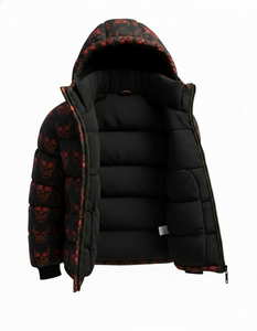 Mens Solid Hooded Puffer Jacket Winter Warm <b>Bubble</b> <b>Coat</b> Streetwear Front Waterproof Breathable Eco-Friendly Custom Wholesale - Product Image 5