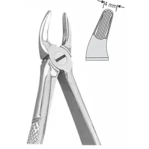 Instrumentos quirúrgicos dentales manuales para niños PATRÓN DE FOCEPS DE EXTRACCIÓN para implantes déntricos de extracción de raíces centrales superiores - Product Image 4