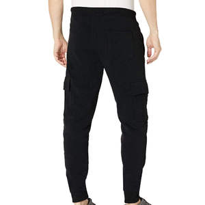 Pantalones Deportivos Casuales de Felpa Francesa para Hombre, Corte Recto, Pierna Ancha, Cintura Elástica con Cordón, Personalizables con Logotipo - Product Image 3