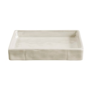 ที่วางสบู่เซรามิกทันสมัยพร้อมฝาสีดำและฐานมีลวดลายสำหรับใช้ในห้องน้ำ - Product Image 4