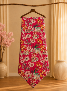 Bhakti Textile Eco-Friendly Organic Cotton Slub Chiffon Fabric Floral Pattern Customizable Lightweight Woven Home Textiles - Product Image 4