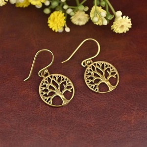 Pendientes de latón de caoba para artesanía en metal, de color intenso y acabado sólido, precio de fábrica al por mayor, artículo para uso en artesanía metálica - Product Image 1