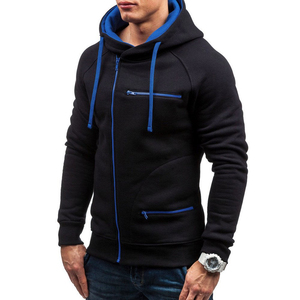 Zipper Hoodie <b>Thick</b> <b>Fleece</b> Drop Shoulder Plain Blank Custom Men Hoodies Manufacturer Wholesale Customized High Quality Casual - Product Image 4