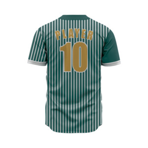 Camiseta de Béisbol Sublimada Personalizada para Hombre, Transpirable, a Rayas, con Botones, Uniforme de Softbol, Manga Corta, Ropa Deportiva - Product Image 2