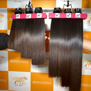 Bone Straight <b>Brown</b> Tip Human Hair Extensions Cuticle Aligned Virgin Unprocessed Raw Hair Vietnamese Hair Material for <b>Wig</b> - Product Image 3