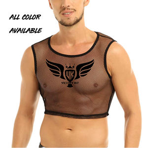 Débardeur Stringer en Maille Personnalisé pour Hommes – Vente en Gros – Respirant, Sans Manches, pour la Gym, le Fitness, la Musculation et l'Entraînement - Product Image 5