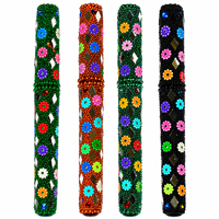 Stylo perlé fait main indien |   Stylo décoratif floral multicolore avec travail de miroiterie pour le bureau, l'école, les mariages, les cadeaux et la papeterie