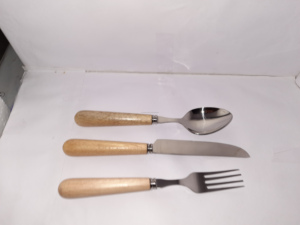 Mango de nácar servidores de pastel de acero inoxidable Mango de concha cuchillo de ensalada de acero inoxidable y servidor de ensalada juego de dos - Product Image 6