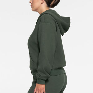 Wholesale Women Plain <b>Hoodie</b> High Quality 100% <b>Polyester</b> Hoody Pullover Sweatshirt Custom Fleece Oversized <b>Hoodie</b> For Women - Product Image 2