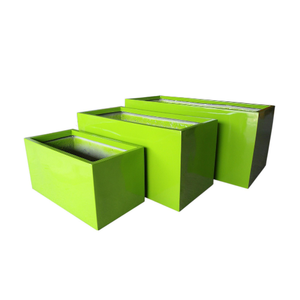 Lightweight Durable Indoor/Outdoor Rectangular Shape Fiberglass Material <b>Best</b> Quality Garden Planters Pots - Product Image 1