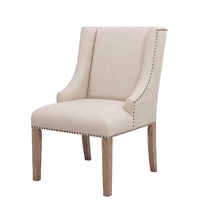 Fauteuil d'appoint moderne en bois massif rembourré pour salon, style détente, idéal appartement, salle à manger, chambre, hôpital, atelier