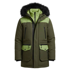 เสื้อแจ็คเก็ตพาร์กาบุขนหนาน้ำหนักมากสำหรับผู้ชาย มีฮู้ด กันลม อุ่นหนา เหมาะสำหรับฤดูหนาว ลดราคาพิเศษสำหรับผู้ชาย ซื้อได้ทางออนไลน์ - Product Image 1