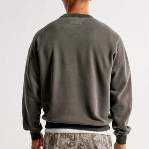 Sweat-shirt surdimensionné à manches longues en gros, personnalisé, de haute qualité, épais, à épaules tombantes - Product Image 6