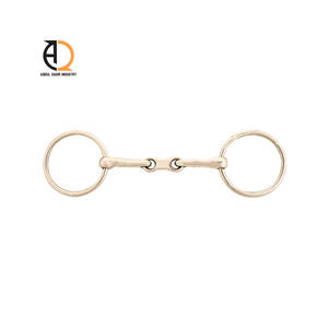 Bocado para caballo con anillo en D, de alambre doblemente trenzado, pulido. Todos los bocados para caballo disponibles. - Product Image 3
