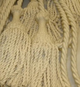 Luxury Large Tassel Cotton Double <b>Tiebacks</b> Curtains Holdbacks Tassel Voile Cotton double drapes Tie-back Hold-back - Product Image 2