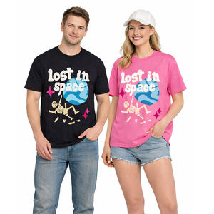 Custom 2026 Unisex Graphic Print T Shirt Cotton <b>Short</b> Sleeve Casual Streetwear Custom Logo OEM Wholesale - Product Image 1