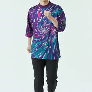 Camiseta Oversize Moderna para Hombre, Diseño de Hombros Caídos, Prenda de Inspiración Urbana, Prenda Esencial de Moda Casual - Product Image 2