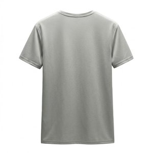 Nuevas camisetas de algodón personalizadas de manga tres cuartos con cuello en U para mujer, informales, de tela de malla, con lunares, lisas y cómodas. - Product Image 3