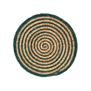 Clean Lines Seagrass Placemats <b>Round</b> Handcrafted <b>Table</b> <b>Mats</b> Natural Straw Charger Plates for Minimalist Home - Product Image 1