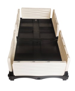 Bac à jardin surélevé en plastique moderne en gros (1 ensemble) Bac de culture de légumes intelligent, facile à assembler - Product Image 5