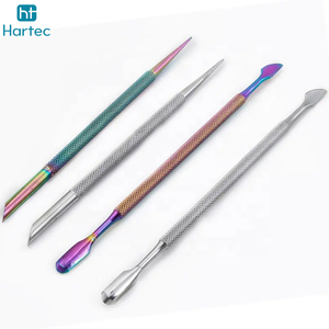 Customized High-Precision Premium Quality Set of 4 Colorful Professional Nail Cuticle Pusher <b>Tool</b> Beauty Salon Nail Art <b>Tools</b> - Product Image 2