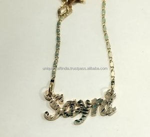 Collar de Cadena de Latón Vintage Hecho a Mano para Mujer, Joyería Clásica de Moda con Colgante Chapado en Oro para Boda, Fiesta, Regalo al por Mayor - Product Image 6