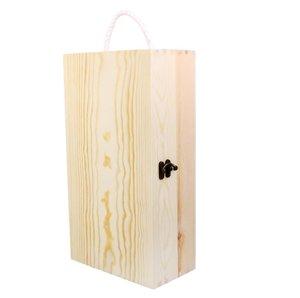 Boîte à <span class=keywords><strong>vin</strong></span> en <span class=keywords><strong>bois</strong></span> <span class=keywords><strong>vide</strong></span>, porte-bouteilles double, <span class=keywords><strong>caisse</strong></span> de transport - Product Image 5