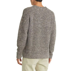 Pull tricoté mi-blanc pour homme, col rond, coupe oversize, en mélange de coton doux, avec boutons sur le devant – Collection Hiver Tendance – Offre Spéciale - Product Image 4
