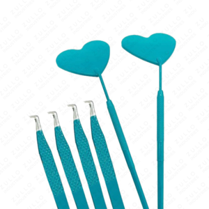 Pinzas para Extensión de Pestañas con Punta de Fibra ZULLO INDUSTRIES, Herramienta para Pestañas de Acero Inoxidable con Recubrimiento de Color Personalizado, 14 cm, Marca Privada - Product Image 4