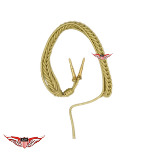 Golden <b>Braided</b> Parade Aiguillette Gold Leading Officers Aiguillette Ceremonial Dress Shoulder <b>Cord</b> - Product Image 1