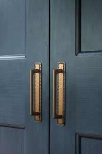 Poignée de porte en laiton de style victorien, design baroque, poignée de porte de manoir historique, style édouardien - Product Image 5