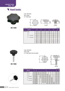 Mango de tornillo de sujeción duro termoplástico M8 M10 M12, agarre en forma de baquelita, perilla de tuerca de hierro fundido, perilla de estrella de plástico Abs - Product Image 3