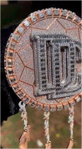 Pendentifs personnalisés en forme de disque glacé, bijoux sur mesure pour hommes, micro-pavé, micro-incrustation, breloques en moissanite, plaqué or 18 carats - Product Image 2