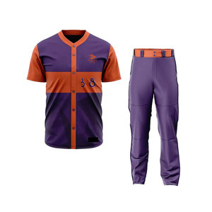 <b>Customized</b> Baseball Uniform Sports Team Wear Polyester Breathable Eco-Friendly Lightweight New Arrival - Product Image 1