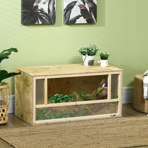 Terrario per rettili in legno con porta scorrevole 31.5 \ "x15.7 \" x15.7 \ "per camaleonti lucertole serpenti rane tartarughe recinti per animali domestici - Product Image 2