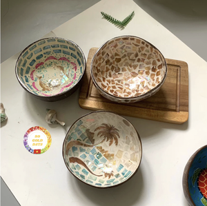 Tazón de Cáscara de Coco Vietnamita Hecho a Mano, Material Natural, Plato para Servir, Reutilizable, Decoración para Cocina y Comedor - Product Image 5