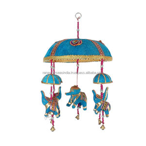 Modern Style <b>Elephant</b> Bells Wind Chimes Huge Demand Cotton Wall <b>Decor</b> Hanging for Patio Porch Fabric Wind Chime Spring Format - Product Image 6